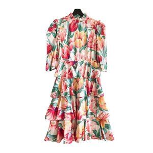 Batsheva Spring Confection Dress in‎ Vintage Tulip, size 0, New with tag